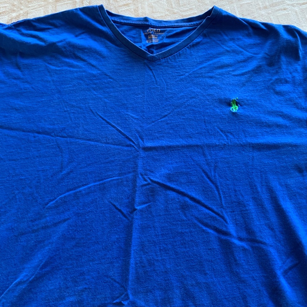 Polo Ralph Lauren Royal Blue V-Neck Tee